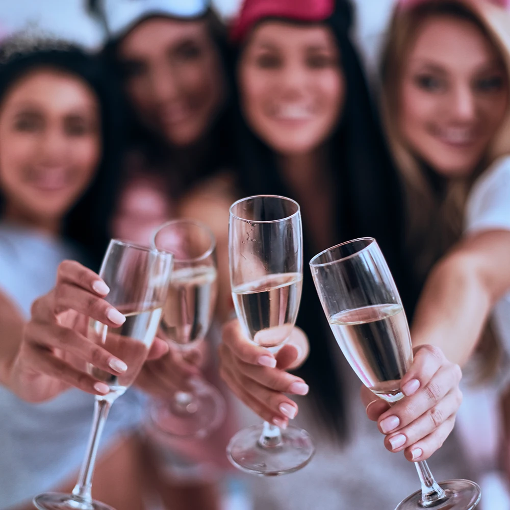 Champagne and spa treatments